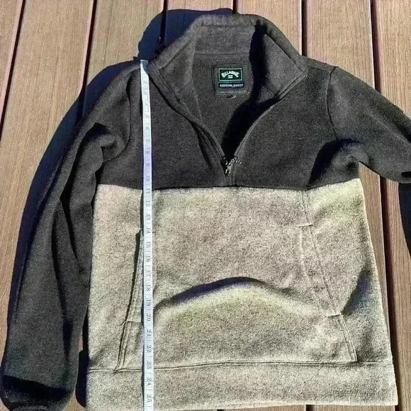 COPY - Billabong adventure division mens 1/4 zip pullover sweater with pockets … - Picture 10 of 11
